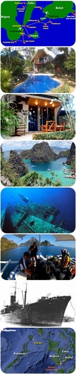 Tauchrundreise mit Tauchsafari Philippinen und Wracktauchen Palawan Coron Tauchsafari Philippinen und Palawan