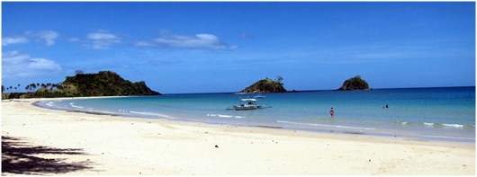 Strand von der Insel Malapascua Insel Malapascua