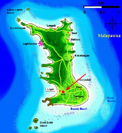 Karte Insel Malapascua